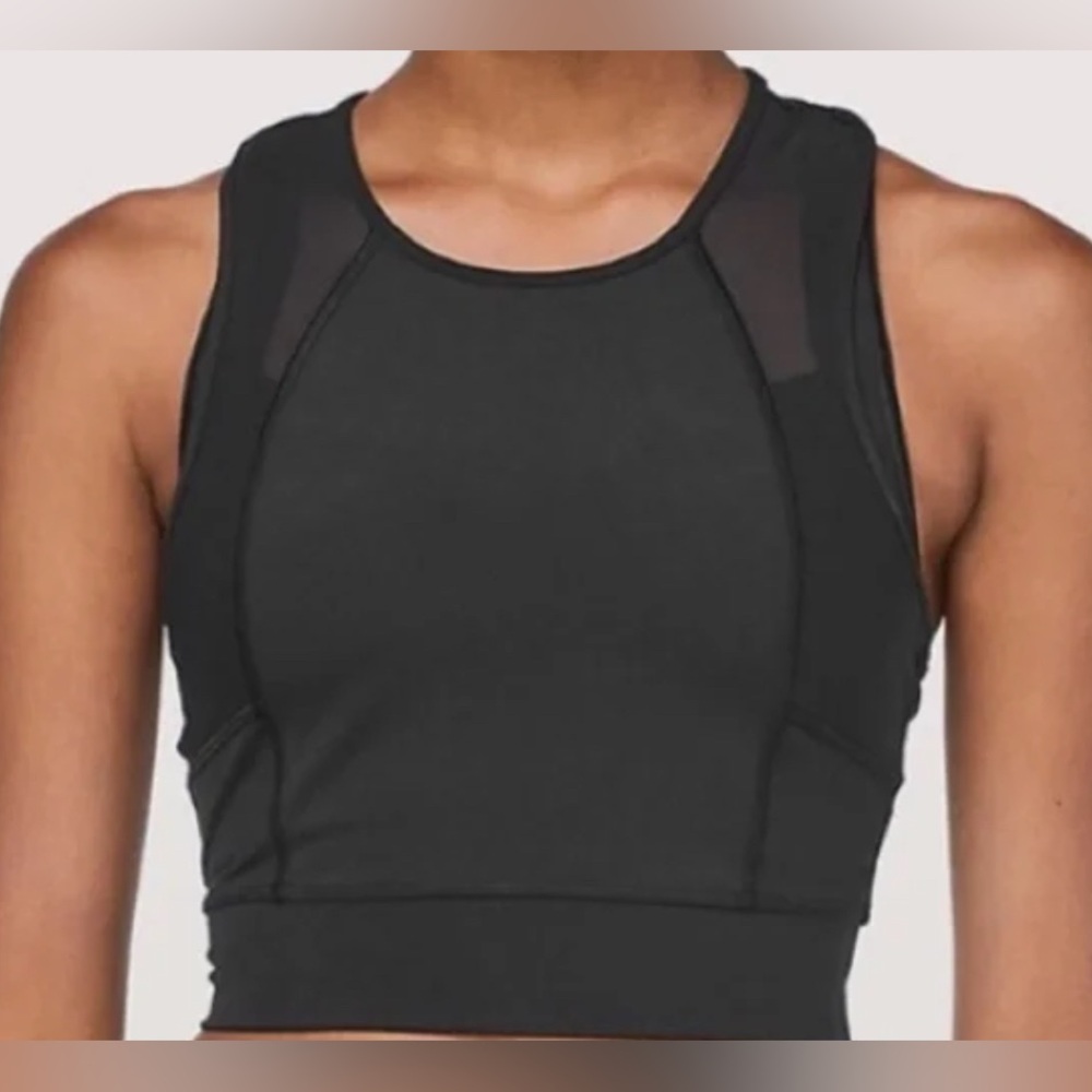 lululemon Laser Speed Train Tank size Small Black Athletic